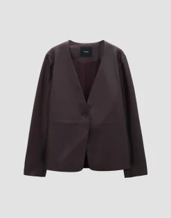 Damen OPUS Blazer / Westen^Lederblazer Noebe Rot Online Bestellen