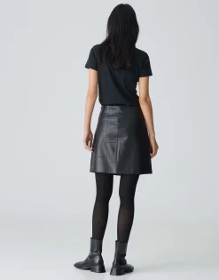 Damen OPUS Röcke^Lederrock Romela Schwarz Online Bestellen