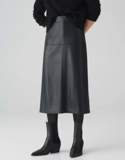 Damen OPUS Röcke^Lederrock Rufani Schwarz Online Bestellen