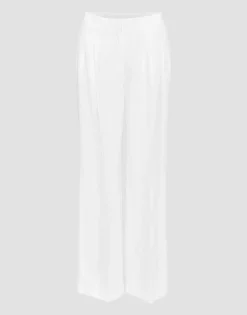 Damen OPUS Hosen^Leinenhose Milis Weiß Online Bestellen