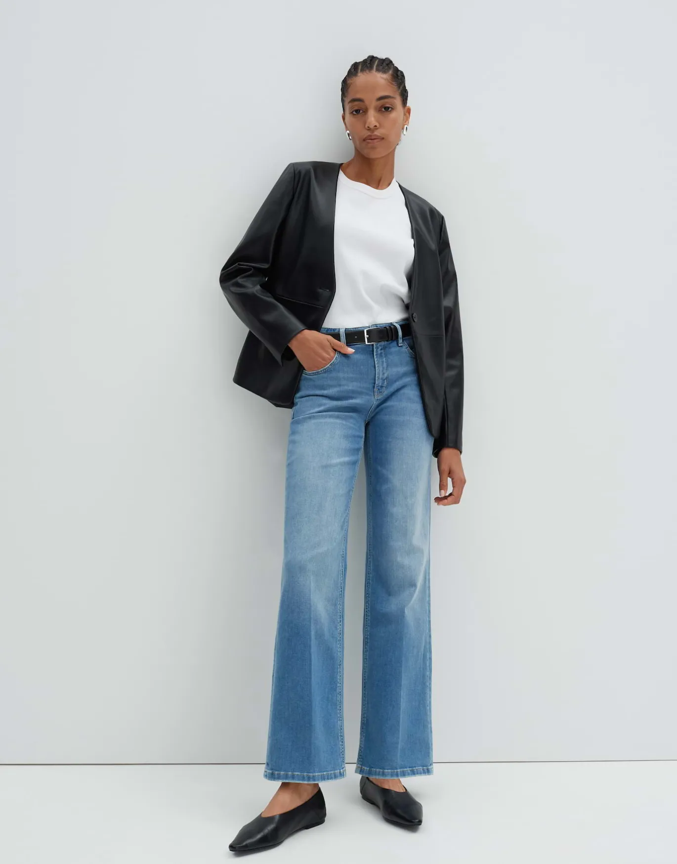Damen OPUS Jeans^Long Flared Jeans Carie Blau Online Bestellen