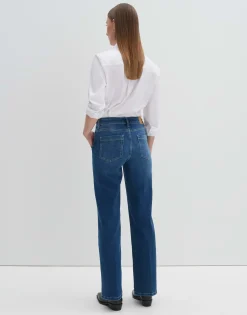 Damen OPUS Jeans^Long Flared Jeans Carie Utility Blau Online Bestellen