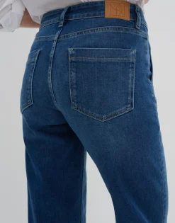 Damen OPUS Jeans^Long Flared Jeans Carie Utility Blau Online Bestellen