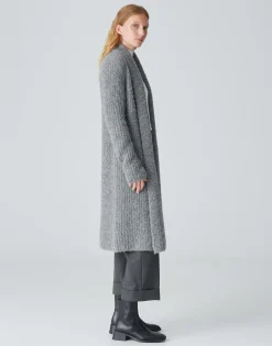 Damen OPUS Strick^Longstrickjacke Dulina Grau Online Bestellen