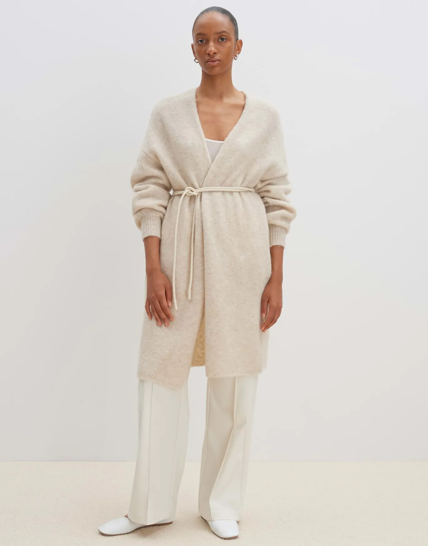 Damen OPUS Strick^Longstrickjacke Taleja Beige Online Bestellen