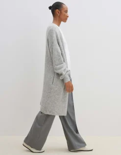 Damen OPUS Strick^Longstrickjacke Taleja Grau Online Bestellen