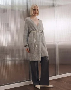 Damen OPUS Strick^Longstrickjacke Taleja Grau Online Bestellen