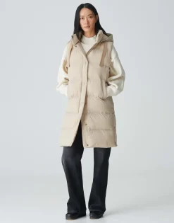 Damen OPUS Jacken / Mäntel | Blazer / Westen^Longweste Wigilo Beige Online Bestellen