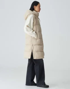 Damen OPUS Jacken / Mäntel | Blazer / Westen^Longweste Wigilo Beige Online Bestellen