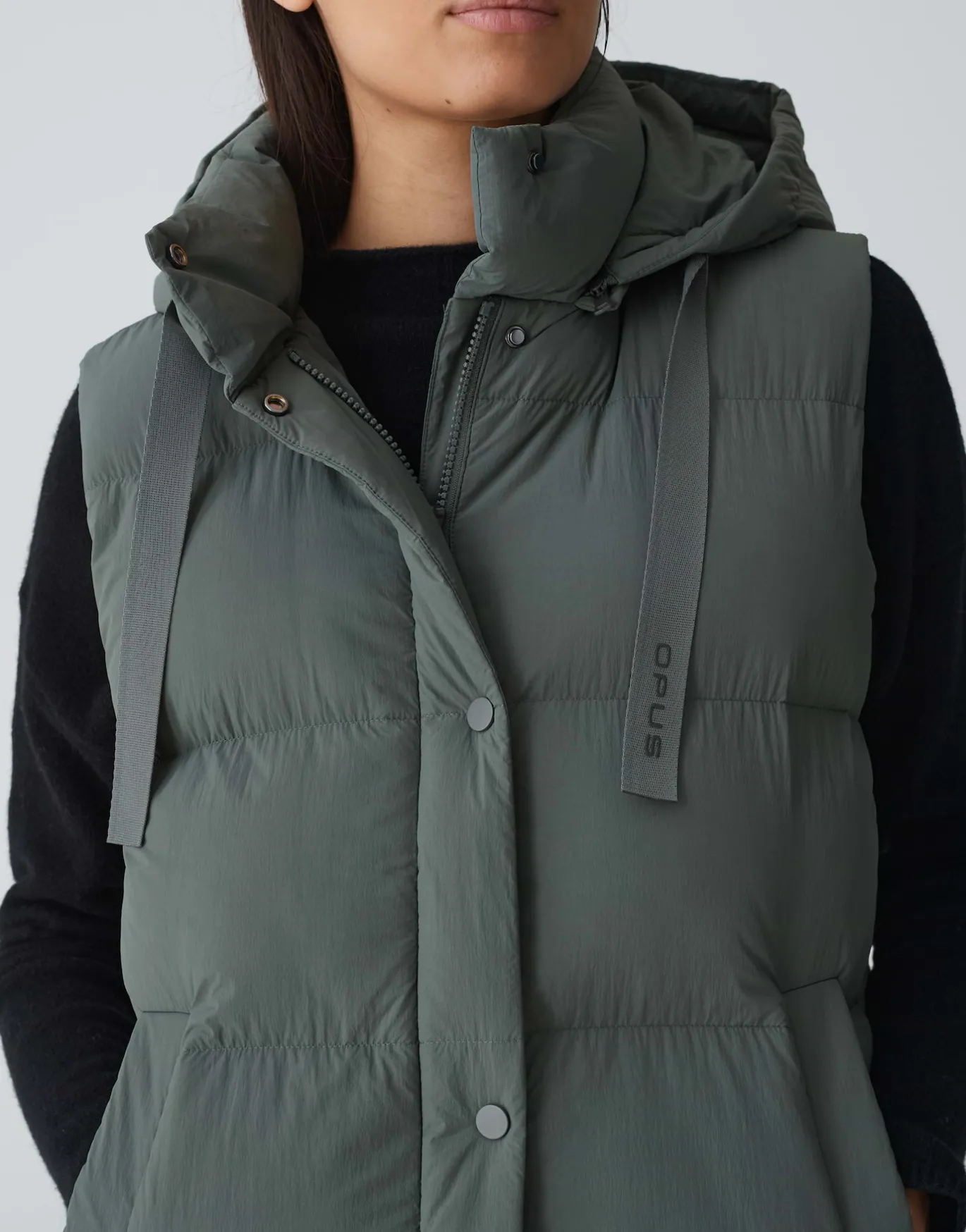 Damen OPUS Jacken / Mäntel | Blazer / Westen^Longweste Wigilo Grün Online Bestellen