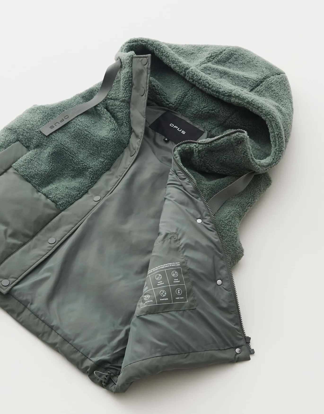 Damen OPUS Jacken / Mäntel | Blazer / Westen^Outdoorweste Windus Grün Online Bestellen