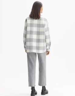 Damen OPUS Blazer / Westen^Overshirt Julola Check Grau Online Bestellen