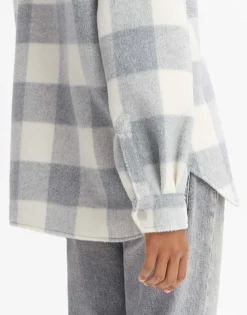 Damen OPUS Blazer / Westen^Overshirt Julola Check Grau Online Bestellen