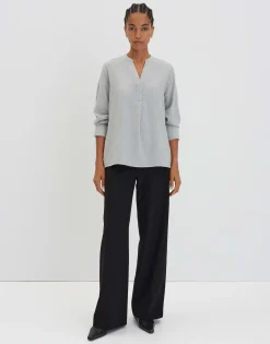 Damen OPUS Blusen^Oversize Bluse Zanell Grau Online Bestellen