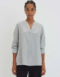 Damen OPUS Blusen^Oversize Bluse Zanell Grau Online Bestellen