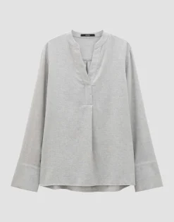 Damen OPUS Blusen^Oversize Bluse Zanell Grau Online Bestellen