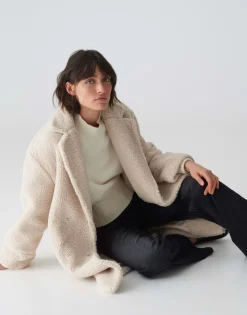 Damen OPUS Jacken / Mäntel^Oversize Mantel Honise Beige Online Bestellen