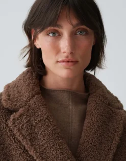 Damen OPUS Jacken / Mäntel^Oversize Mantel Honise Braun Online Bestellen