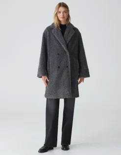 Damen OPUS Jacken / Mäntel^Oversize Mantel Honise Grau Online Bestellen
