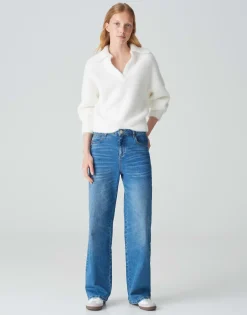 Damen OPUS Strick^Oversize Pullover Posson Weiß Online Bestellen