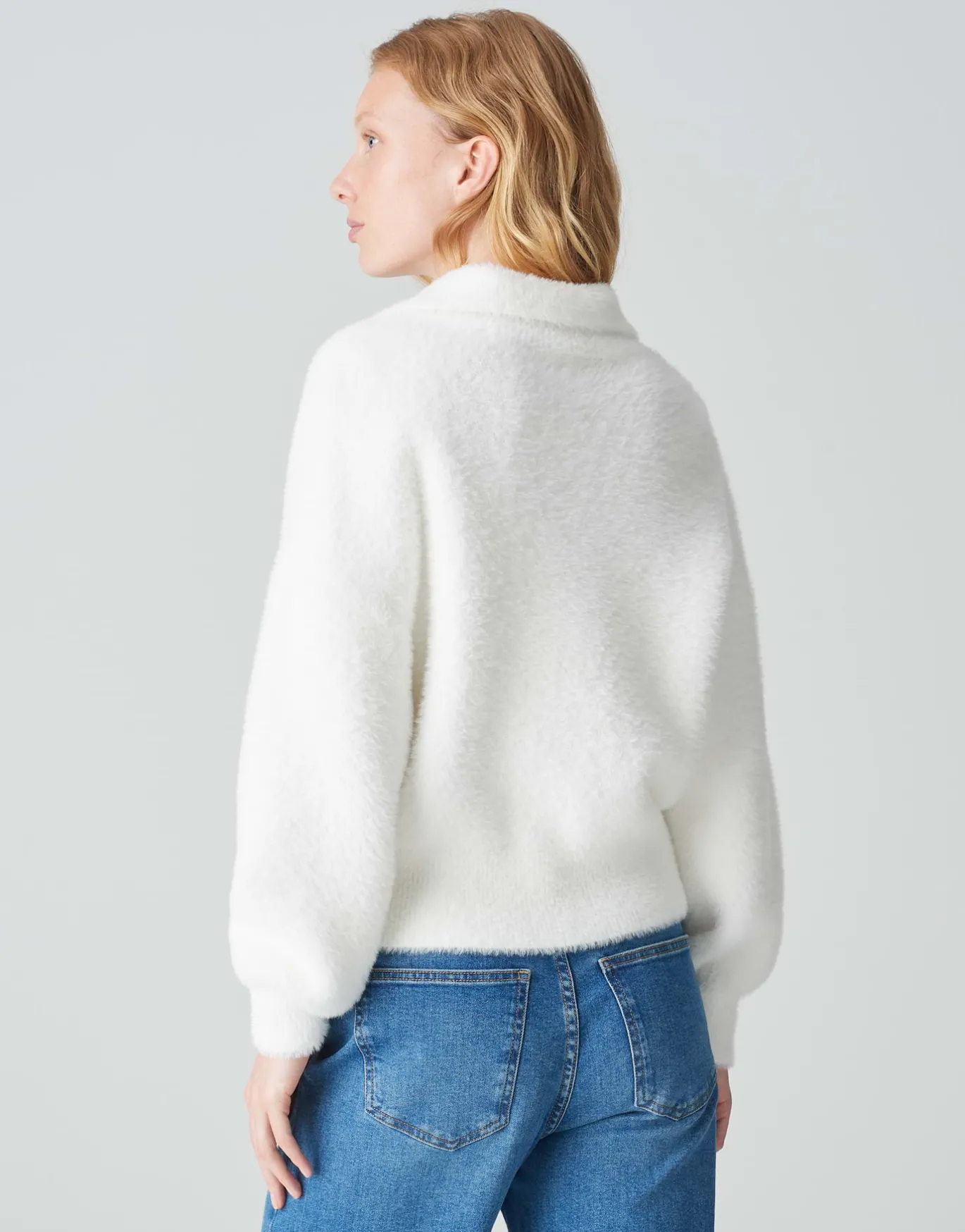 Damen OPUS Strick^Oversize Pullover Posson Weiß Online Bestellen