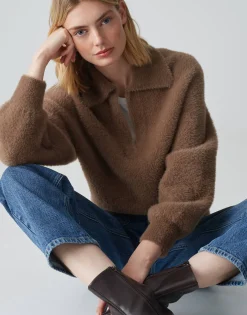 Damen OPUS Strick^Oversize Pullover Posson Braun Online Bestellen