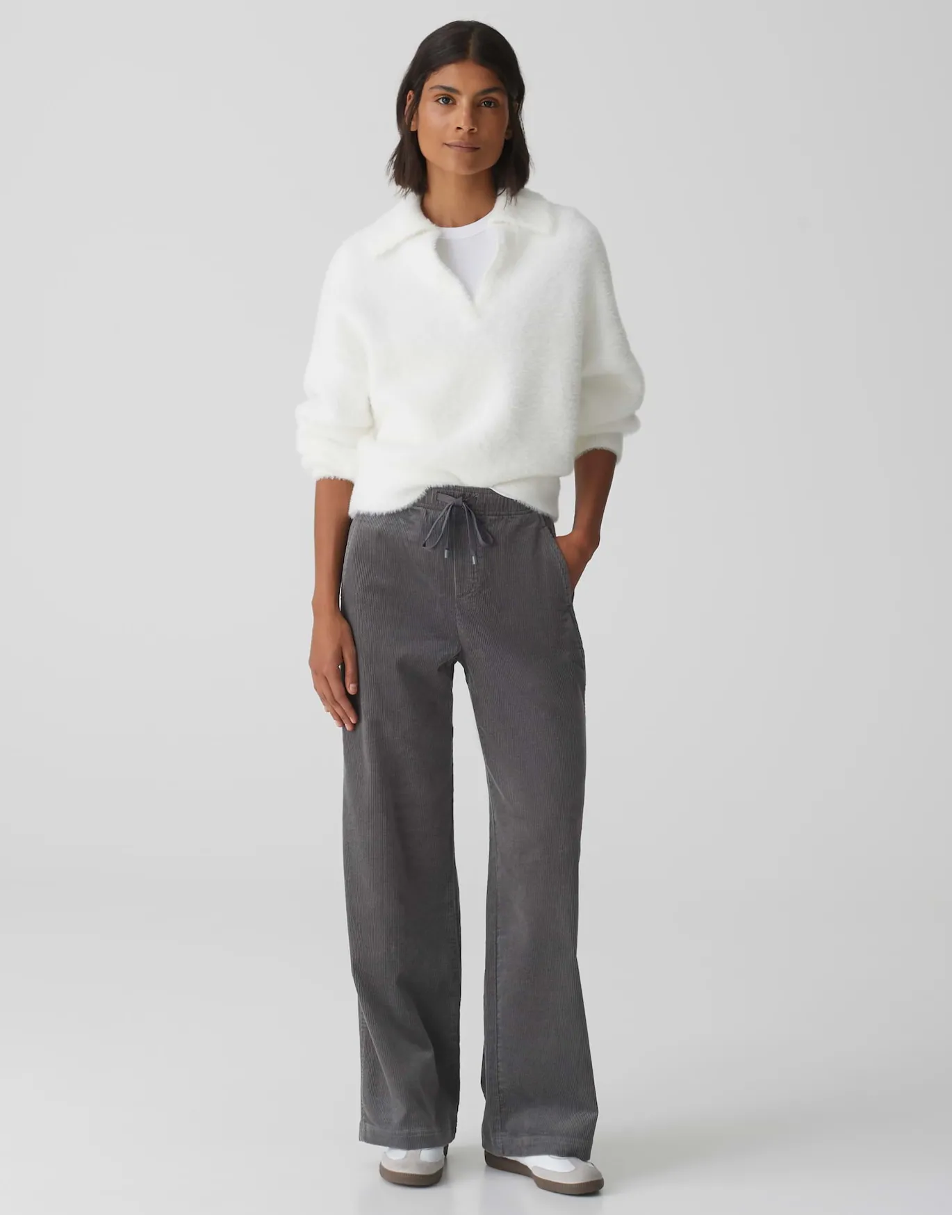 Damen OPUS Strick^Oversize Pullover Posson Weiß Online Bestellen