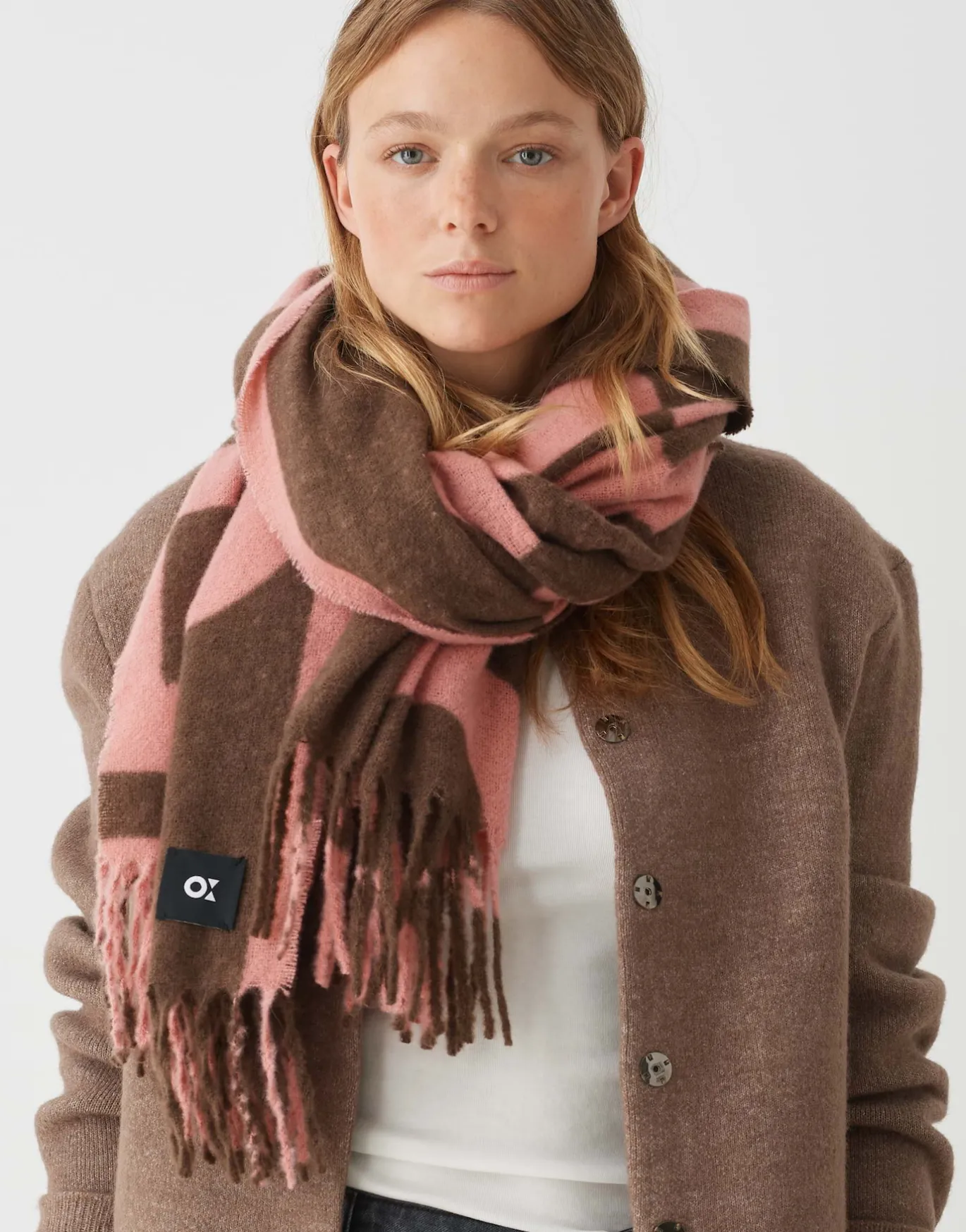 Damen OPUS Accessoires^Oversize Schal Amadita Scarf Rosé Online Bestellen