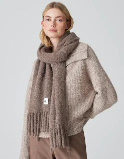 Damen OPUS Accessoires^Oversize Schal Amoni Scarf Braun Online Bestellen