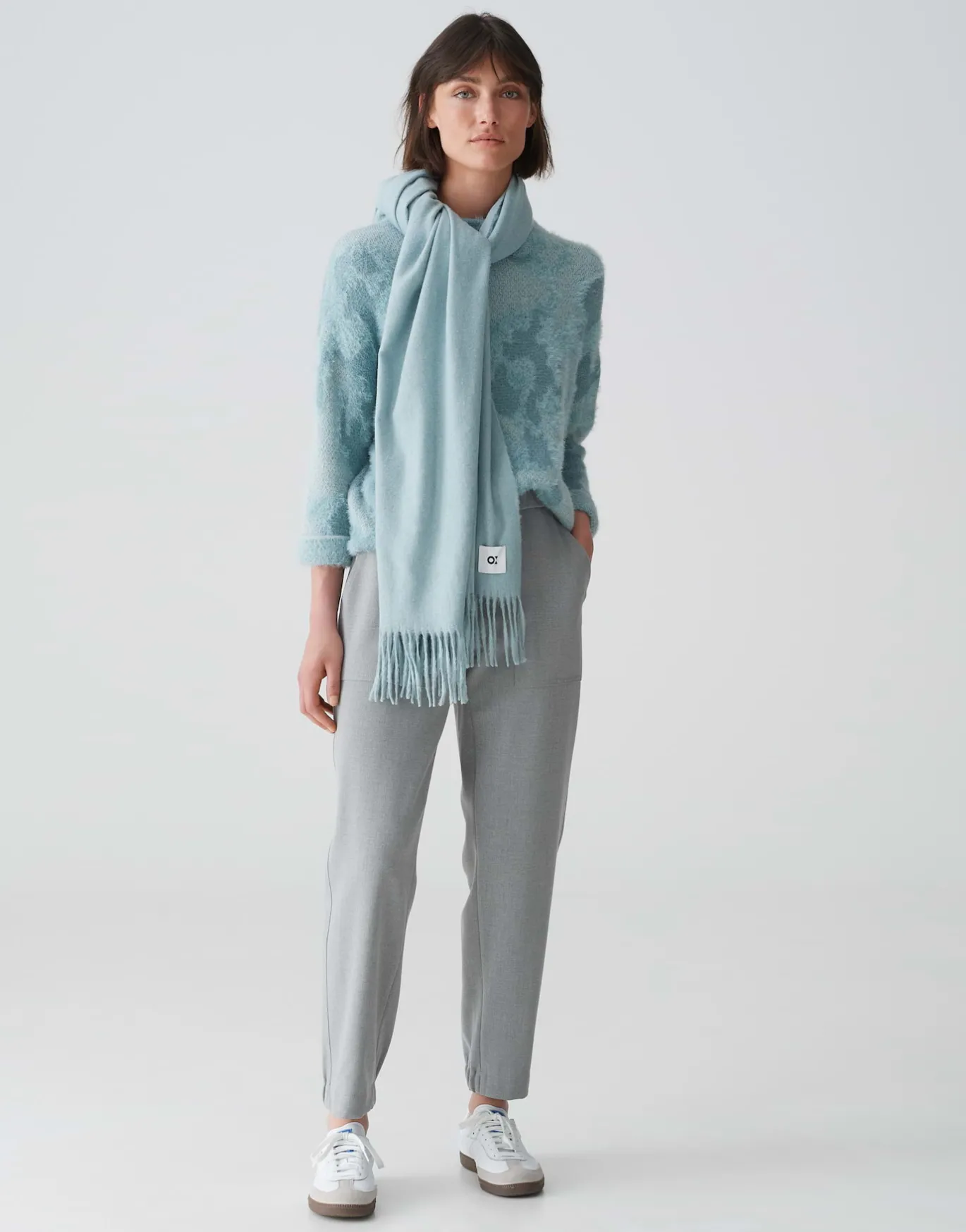 Damen OPUS Accessoires^Oversize Schal Anell Scarf Blau Online Bestellen