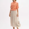 Damen OPUS Röcke^Plisseerock Ribane Shimmer Beige Online Bestellen
