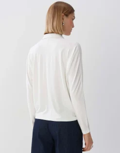 Damen OPUS Shirts^Poloshirt Kiby Weiß Online Bestellen