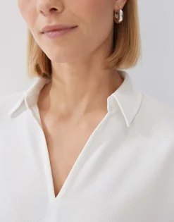 Damen OPUS Shirts^Poloshirt Kiby Weiß Online Bestellen