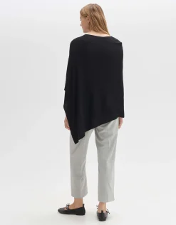 Damen OPUS Strick | Accessoires^Poncho Askili Cape Schwarz Online Bestellen