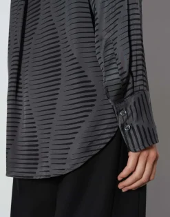 Damen OPUS Blusen^Printbluse Zauryn Grau Online Bestellen