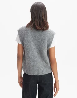 Damen OPUS Strick^Pullunder Pilom Soft Grau Online Bestellen