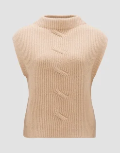Damen OPUS Strick^Pullunder Pipeti Beige Online Bestellen