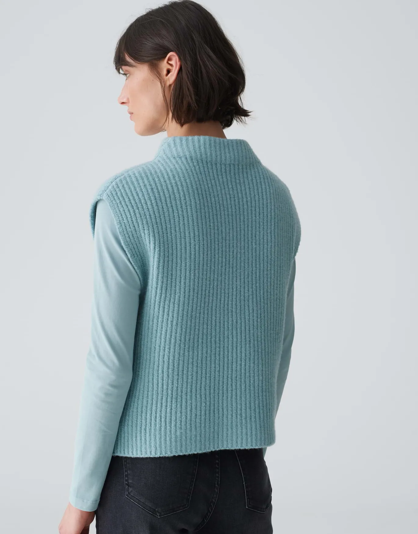 Damen OPUS Strick^Pullunder Pipeti Blau Online Bestellen