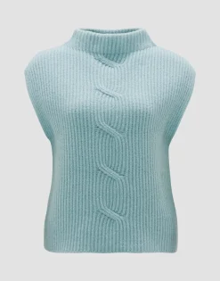 Damen OPUS Strick^Pullunder Pipeti Blau Online Bestellen
