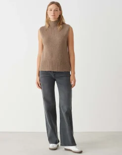 Damen OPUS Strick^Pullunder Pogeti Braun Online Bestellen