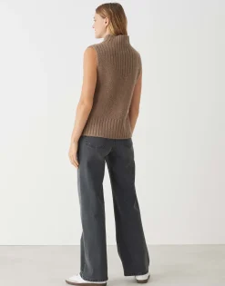 Damen OPUS Strick^Pullunder Pogeti Braun Online Bestellen