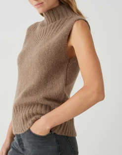 Damen OPUS Strick^Pullunder Pogeti Braun Online Bestellen