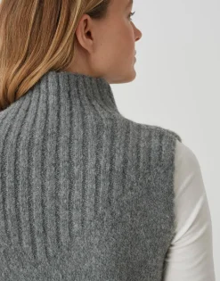 Damen OPUS Strick^Pullunder Pogeti Grau Online Bestellen