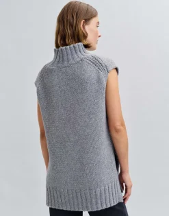 Damen OPUS Strick^Pullunder Pusefa Grau Online Bestellen