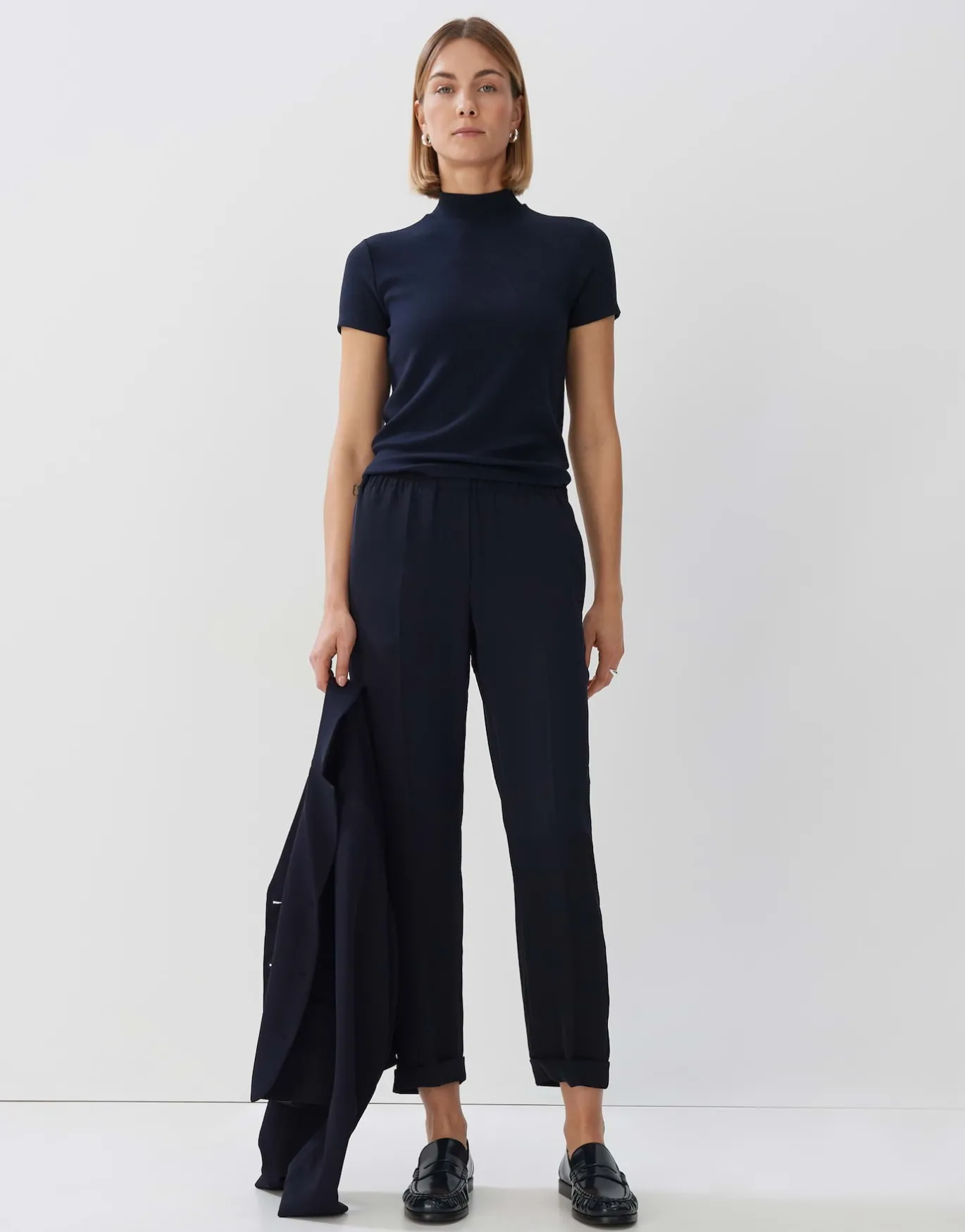 Damen OPUS Shirts^Rippshirt Karlusia Blau Online Bestellen