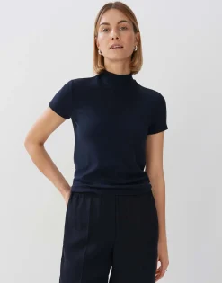 Damen OPUS Shirts^Rippshirt Karlusia Blau Online Bestellen