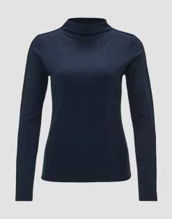 Damen OPUS Shirts^Rippshirt Salimas Blau Online Bestellen