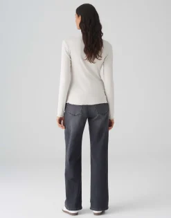 Damen OPUS Shirts^Rippshirt Soninchen Beige Online Bestellen