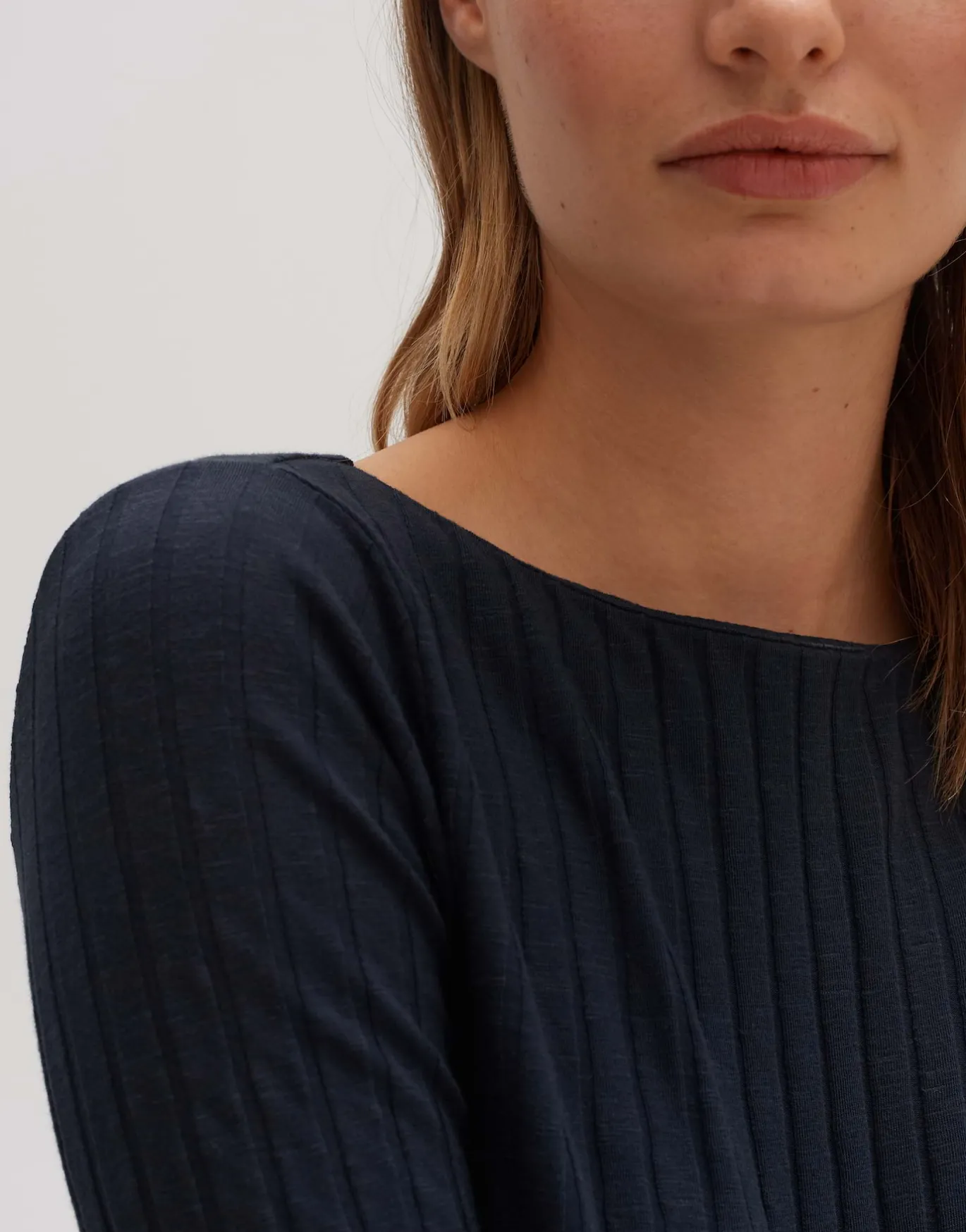 Damen OPUS Shirts^Rippshirt Sovke Blau Online Bestellen