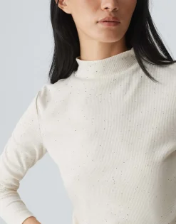 Damen OPUS Shirts^Rippshirt Suhanna Weiß Online Bestellen